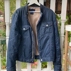 Dark blue men’s light jacket